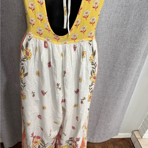 NWOT Free People Bali Honeydew Jumpsuit - Picture 8 of 11